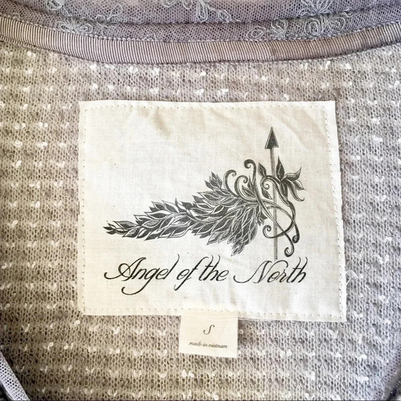 Anthropologie Angel Of The North Leta Knit Lace Sweater - Picture 4 of 6